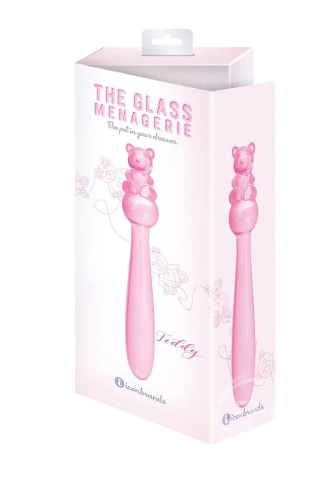 Glass Teddy Bear Dildo | Pink Borosilicate Hand Blown | TWU Glass Teddy Bear Dildo | Pink Borosilicate Hand Blown | TWU