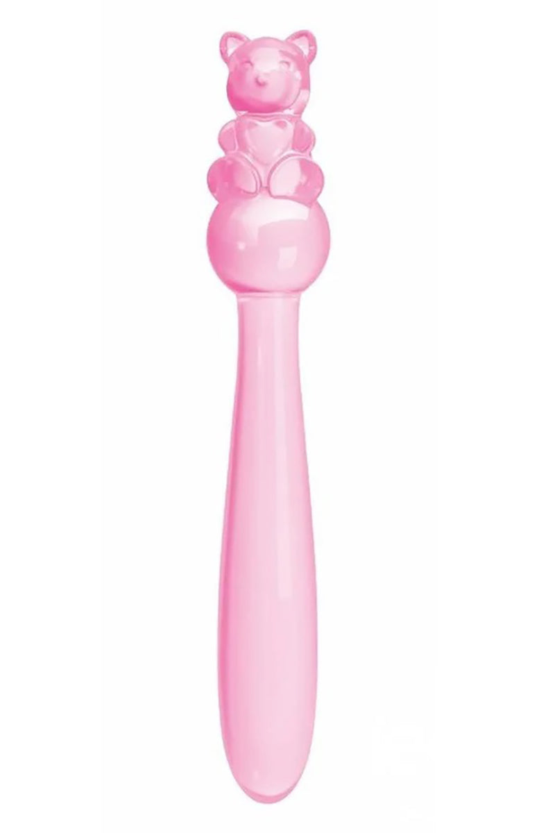 Glass Teddy Bear Dildo | Pink Borosilicate Hand Blown TWU Glass Teddy Bear Dildo | Pink Borosilicate Hand Blown TWU