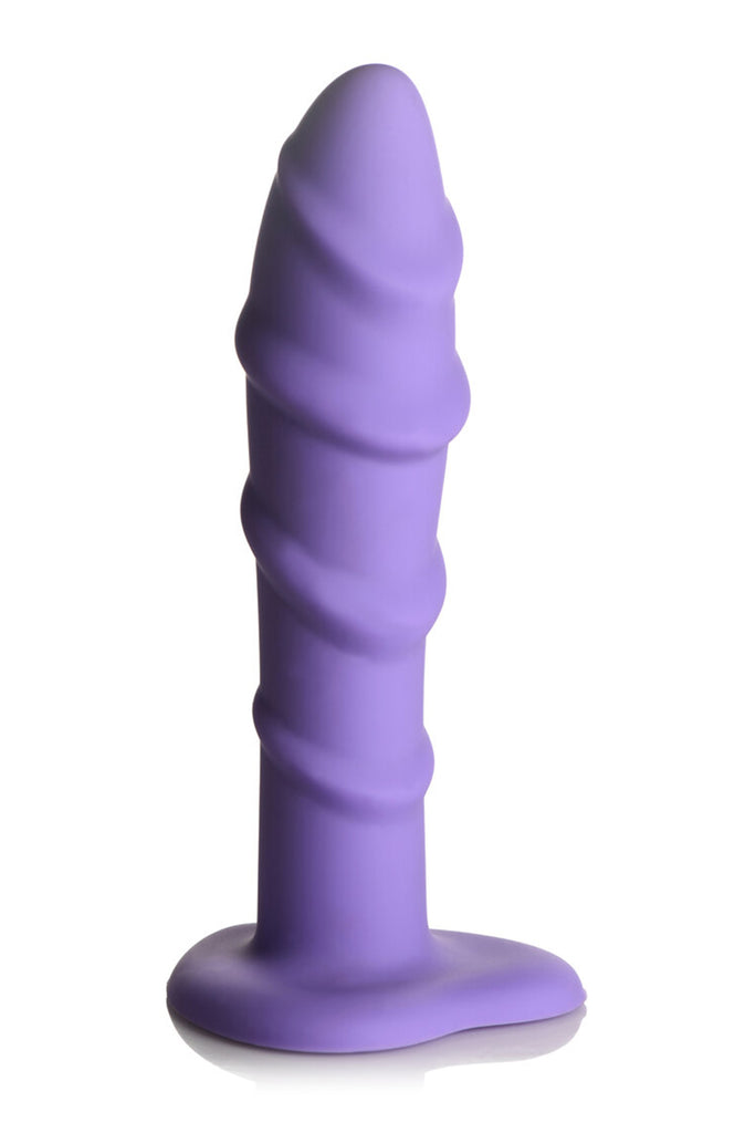 Purple Swirl Silicone Dildo