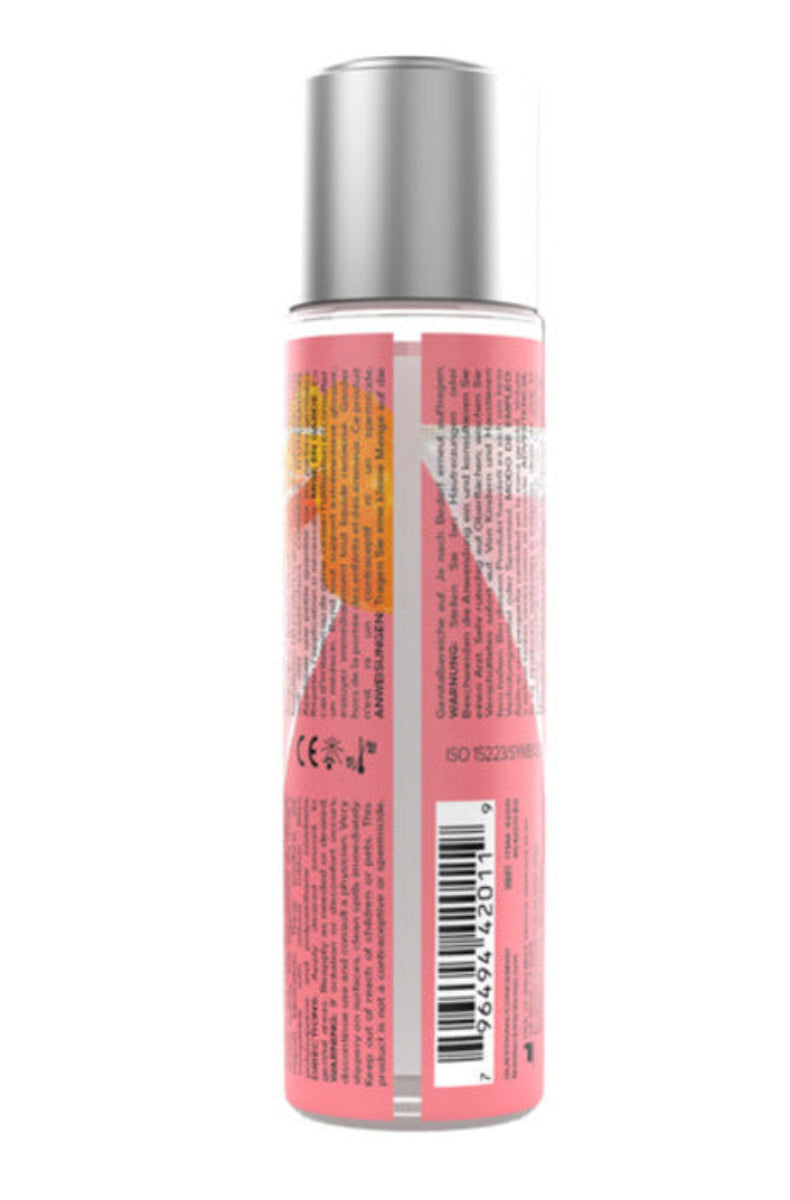 JO Cocktails Cosmopolitan lubricant bottle, back view