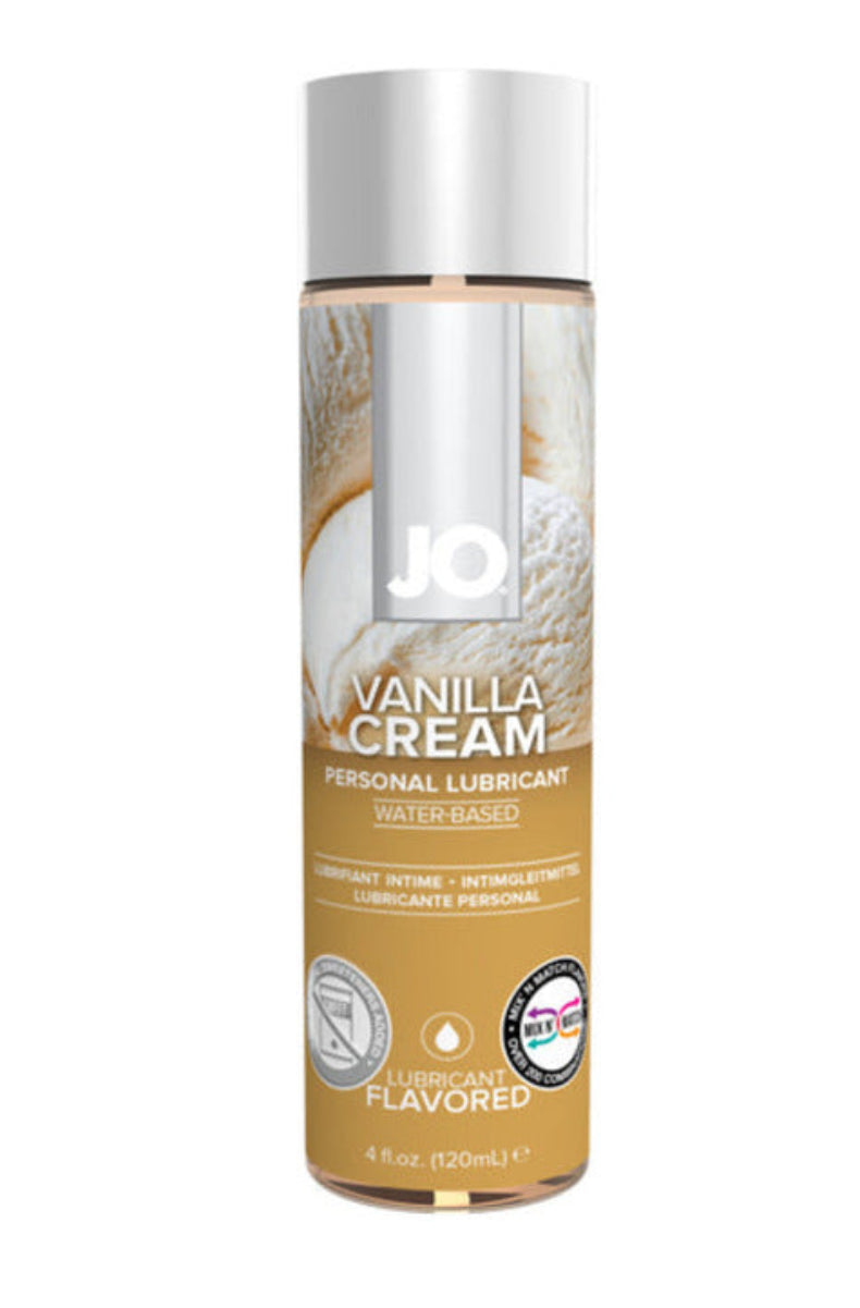 JO H2O Vanilla Cream flavored water-based lubricant 4 oz bottle
