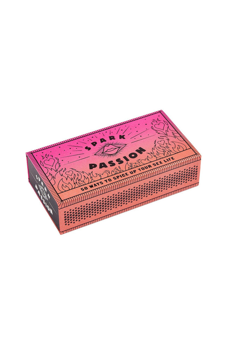 Spark Passion 50 prompts matchbox box with faux matchsticks