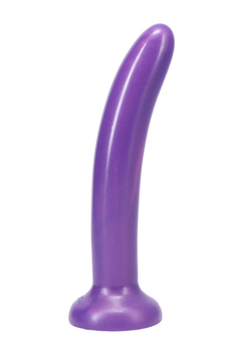 Tantus Leisure amethyst dildo showing the flared base