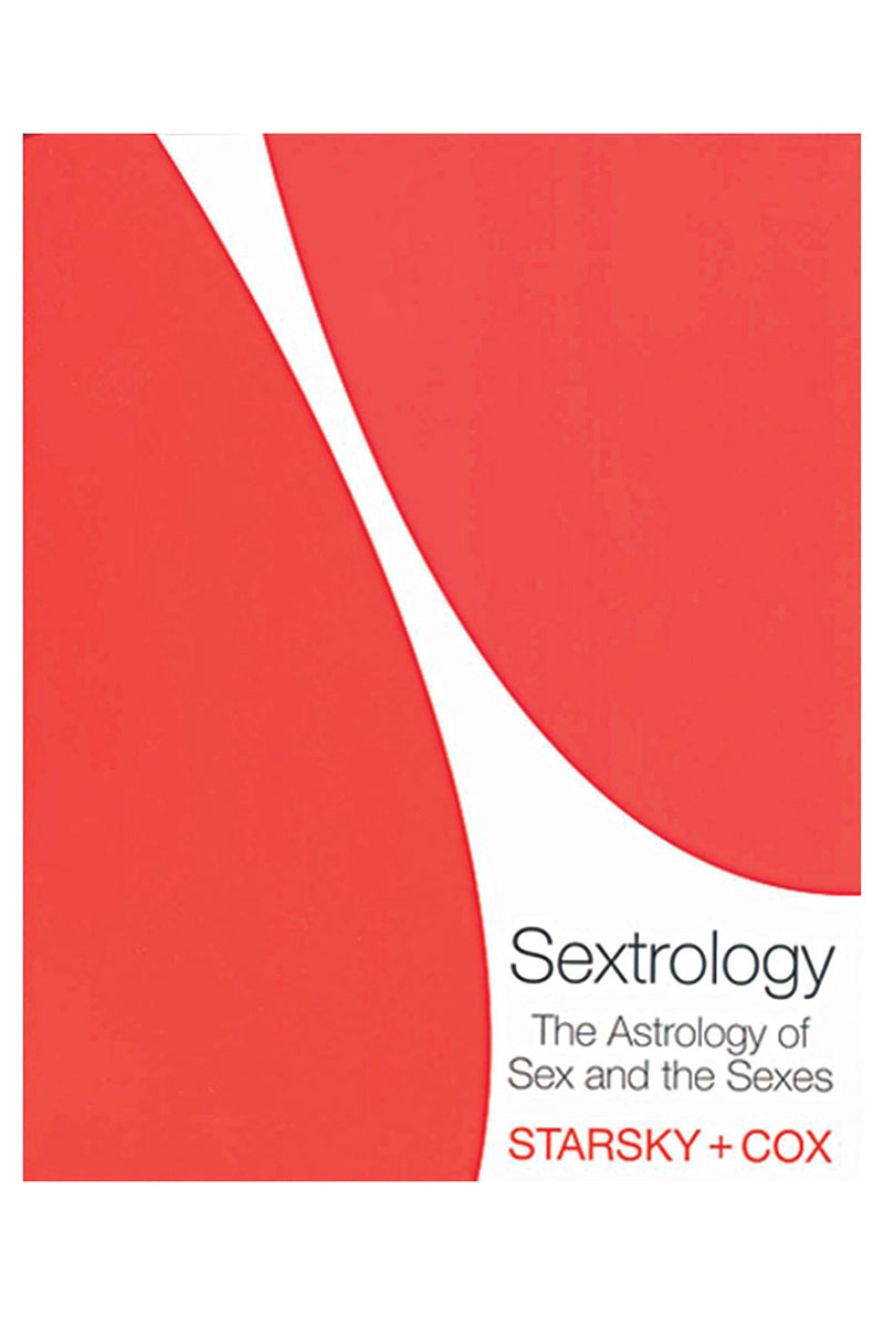 Sextrology hardcover book cover by Starsky and Cox titled Astrology of Sex and the Sexes featuring zodiac illustrations.