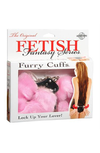 Furry Cuffs in Pink - thewhiteunicorn