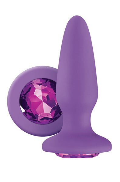 Glams Silicone Butt Plug in Purple 