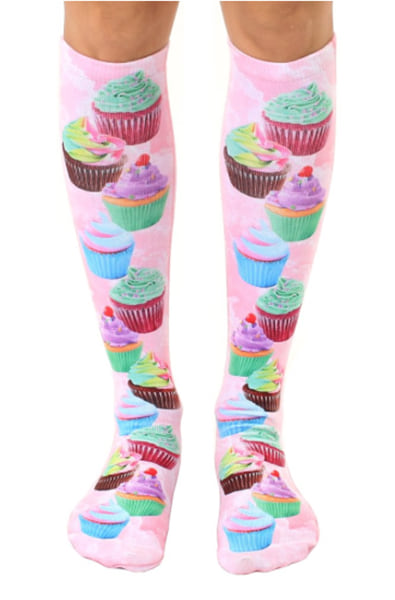 Cupcake Dream Knee High Socks - thewhiteunicorn
