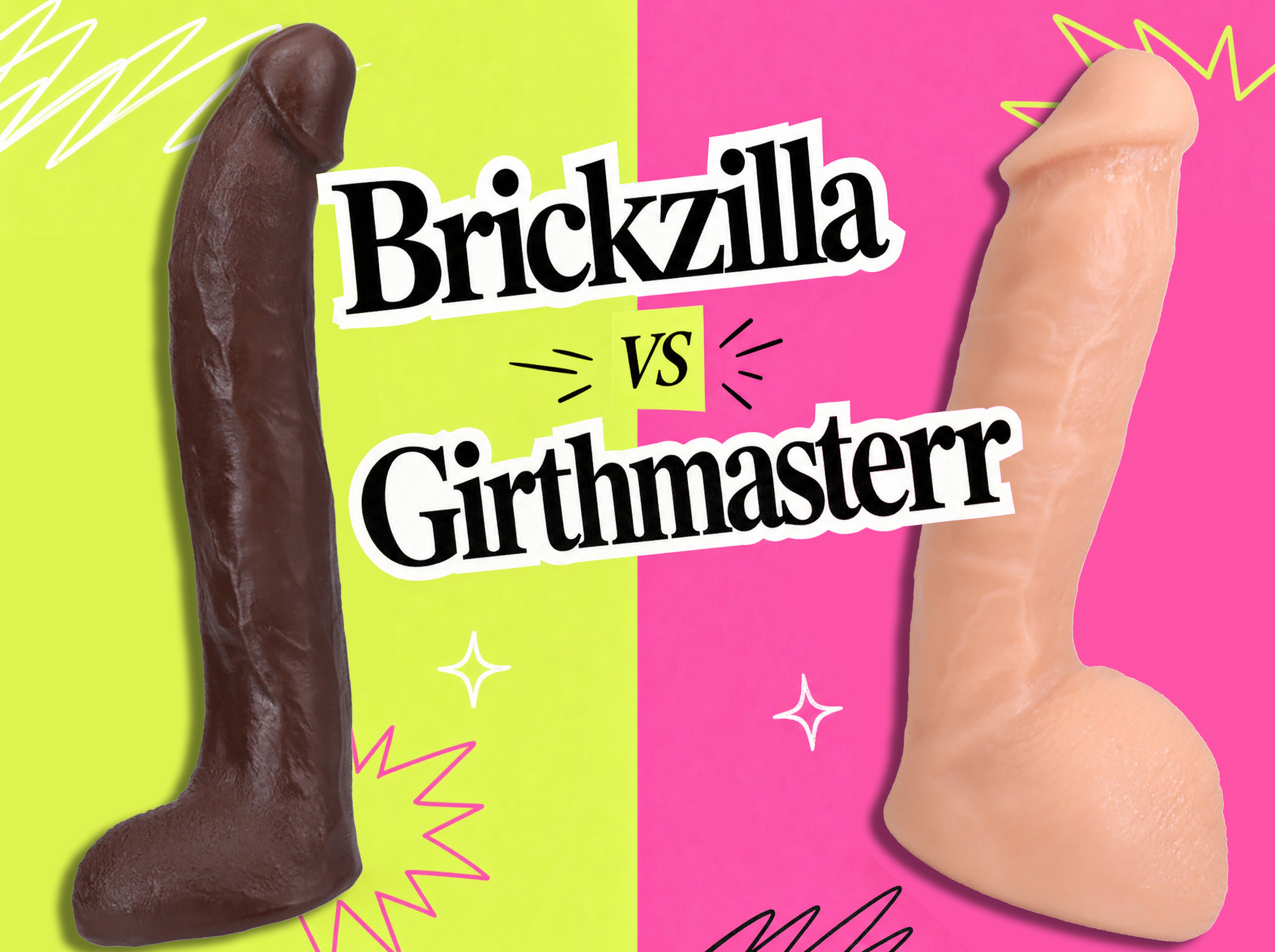 Brickzilla vs Girthmasterr, the most popular celebrity dildos ranked, cover art