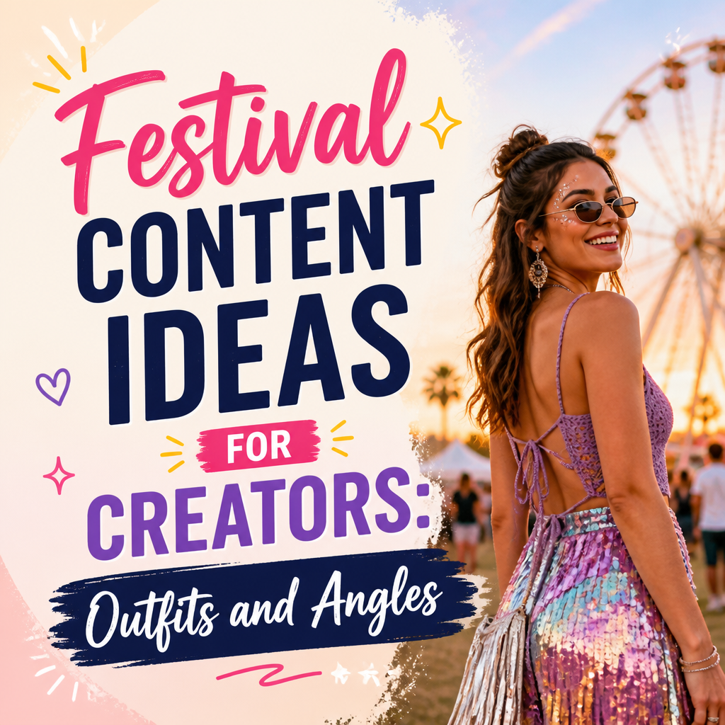 Festival Content Ideas for Creators: Outfits and Angles