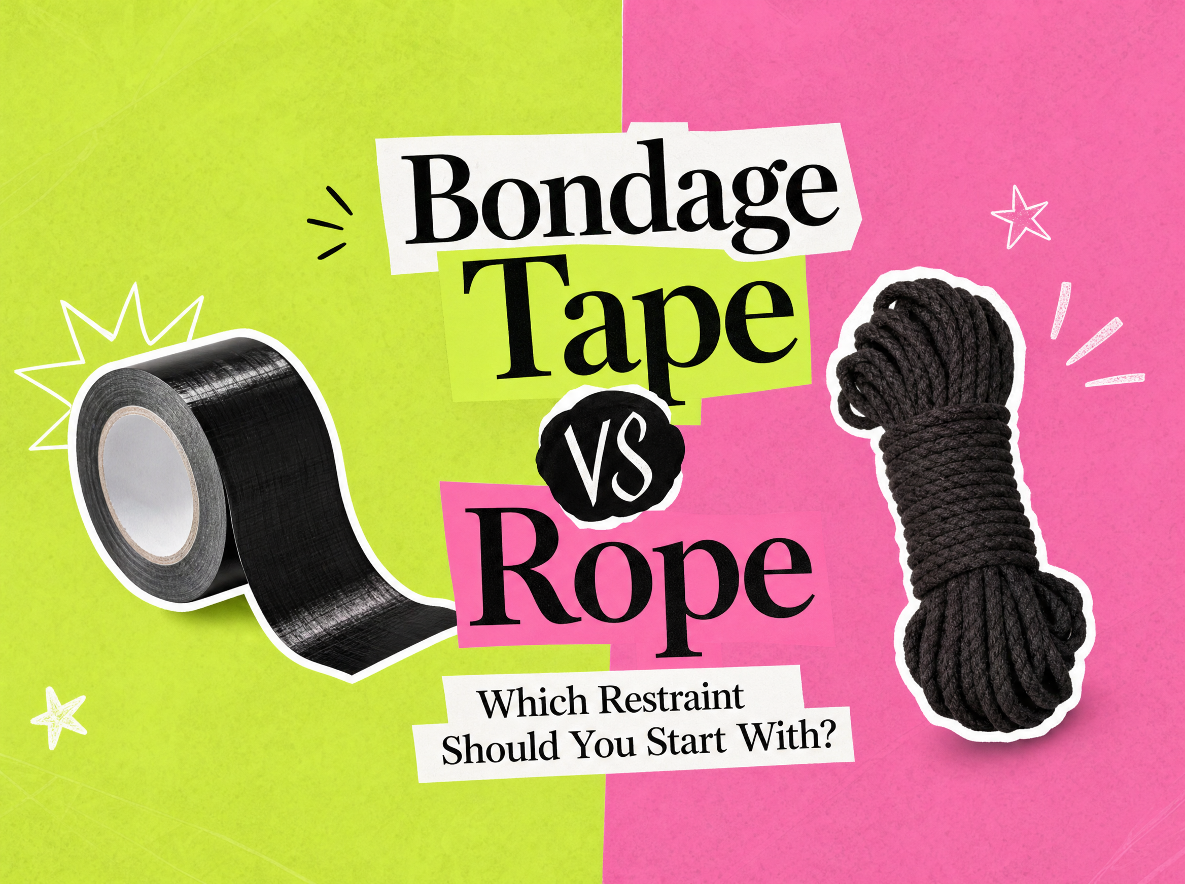 Bondage tape vs rope: which restraint should you start with, cover art