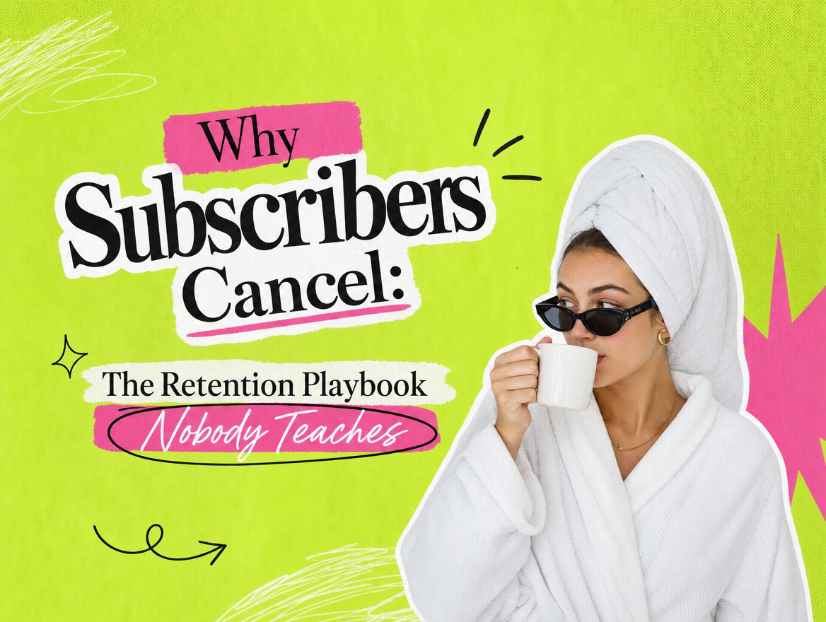 Why OnlyFans subscribers cancel retention playbook