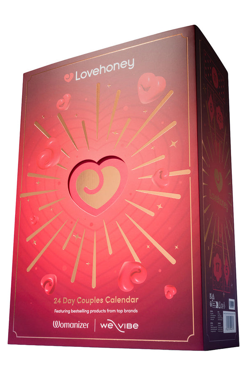 24 day couples sex toy advent calendar in a red and gold box