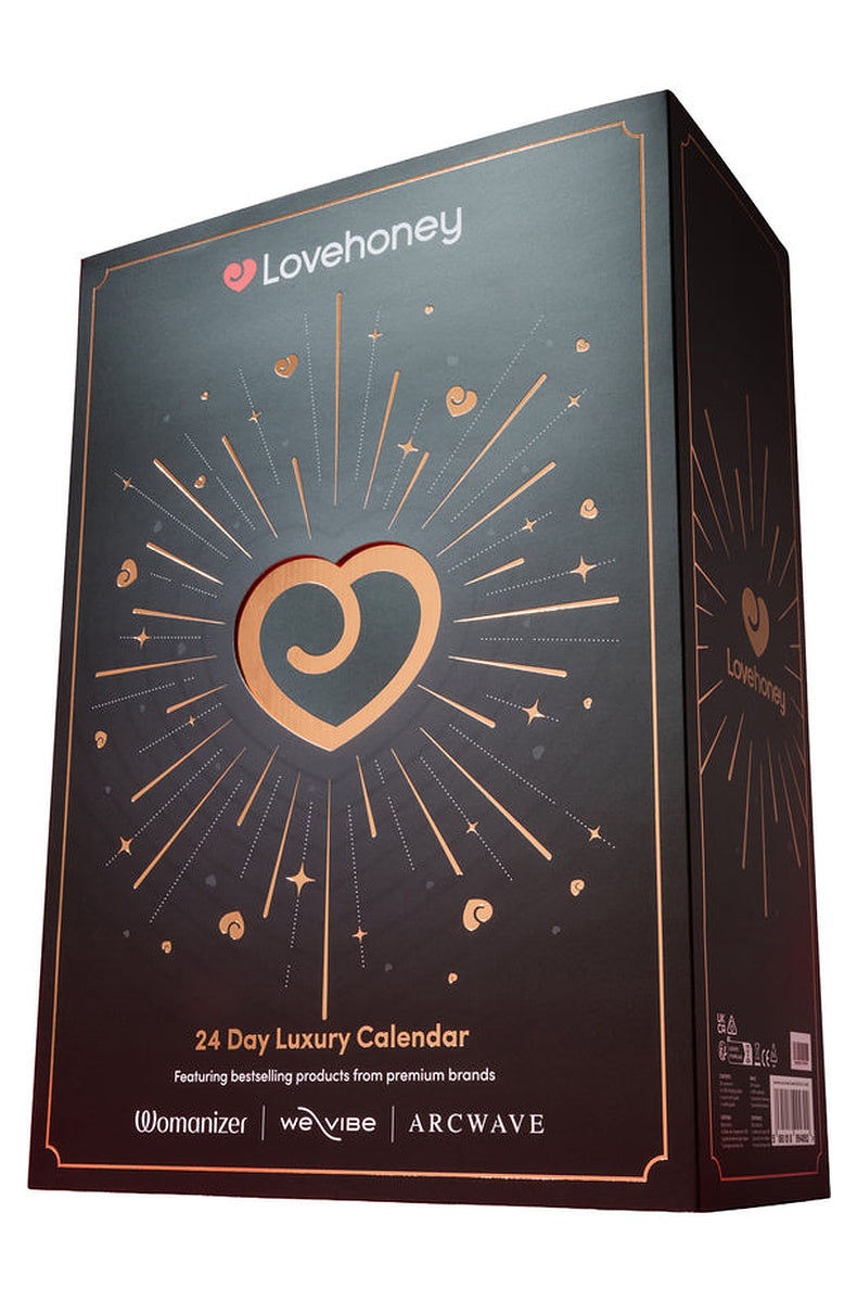24 day luxury sex toy advent calendar in a black and copper box