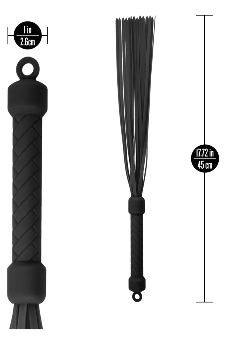 Dimensions: 17.72 inches total length, 1 inch handle diameter, with a hanging loop at the base