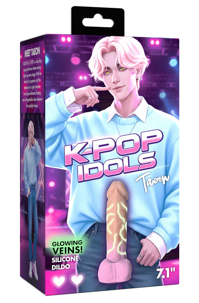 Baby pink K-pop idol dildo retail box, front