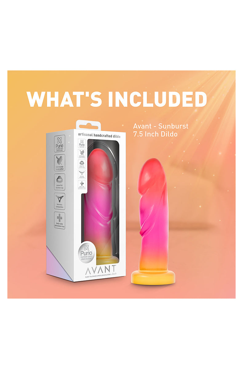 What's included: the pink and gold dildo and its retail box