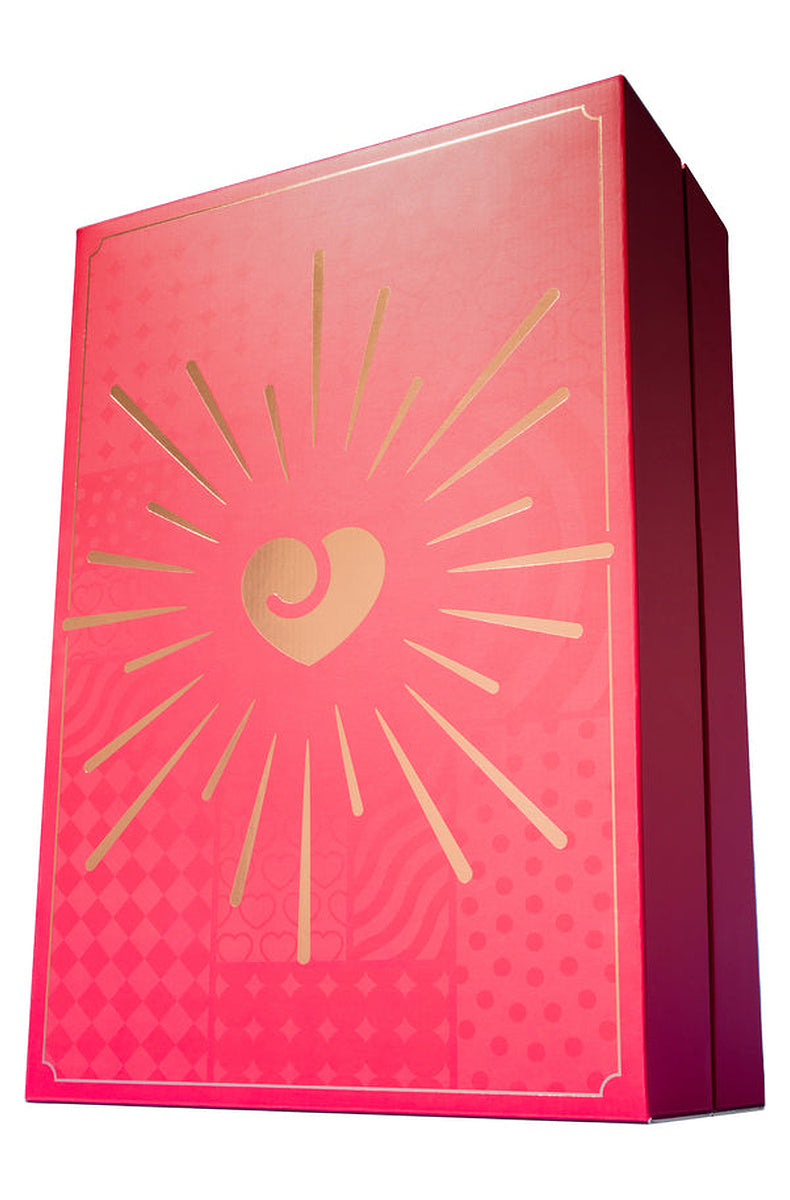 24 day couples sex toy advent calendar box, angled side view