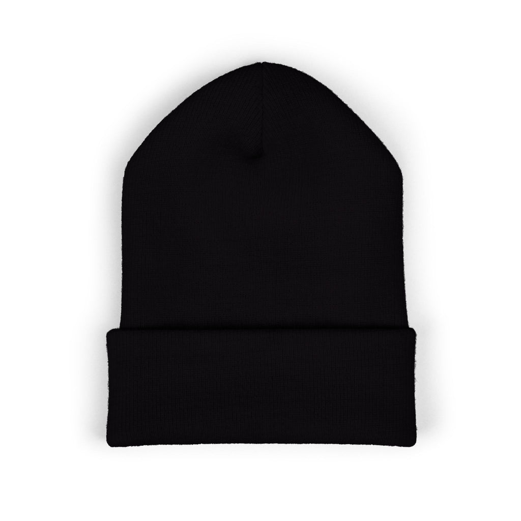 black winter hat
