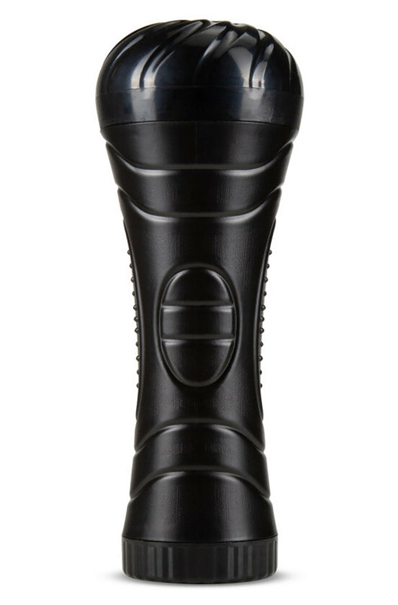 M for Men Torch stroker product packaging showing the brand and key feature callouts.