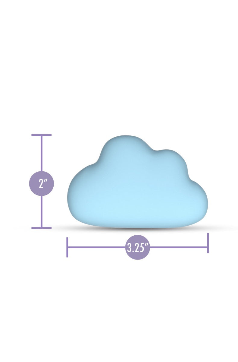 Cloud vibrator with dimensional measurements showing 3.25 inches wide by 2 inches tall