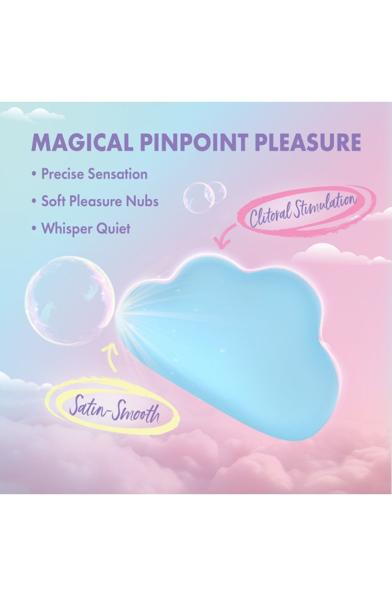 Cloud vibrator with dimensional measurements showing 3.25 inches wide by 2 inches tall