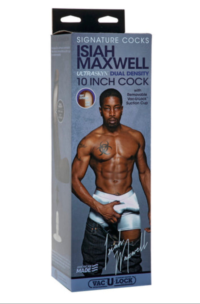 Doc Johnson Signature Cocks Isiah Maxwell 10 inch dildo retail package
