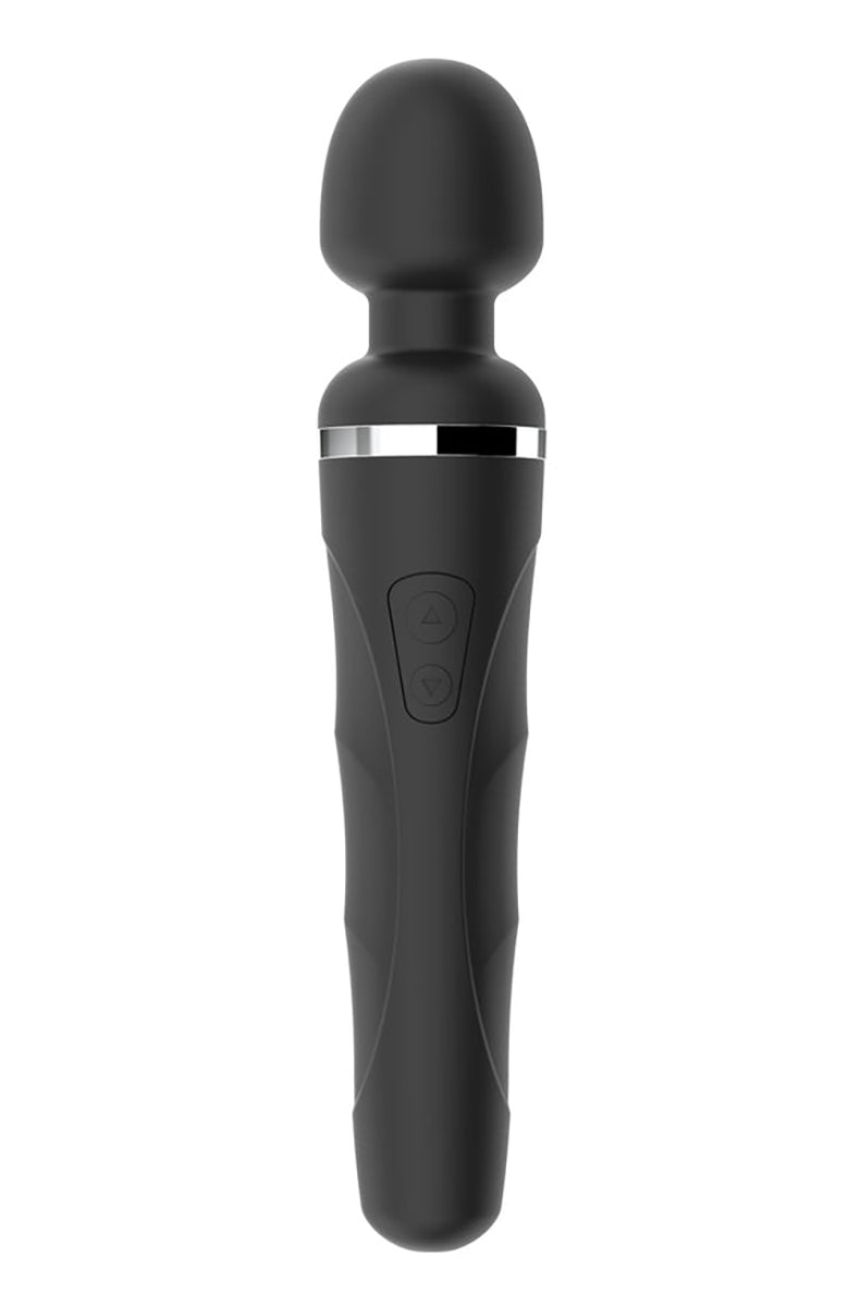 Lovense Domi 2 mini wand close-up showing the soft silicone head and flexible neck.