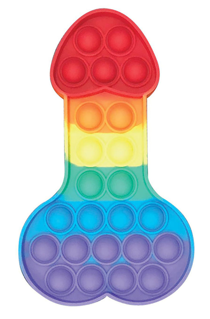 rainbow penis pop it toy