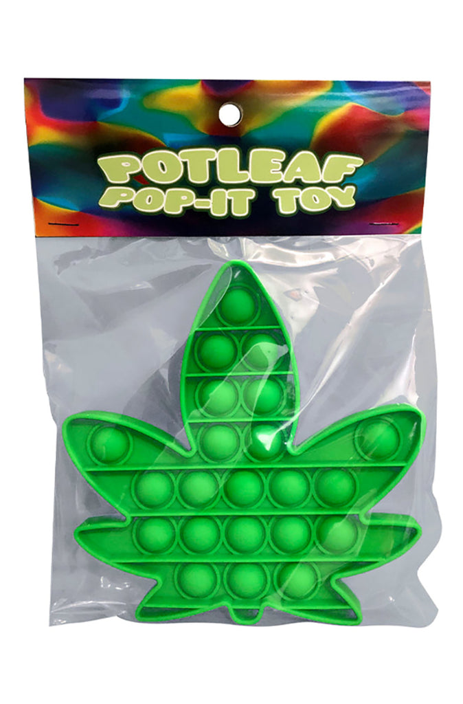 Weed Leaf Pop It Toy