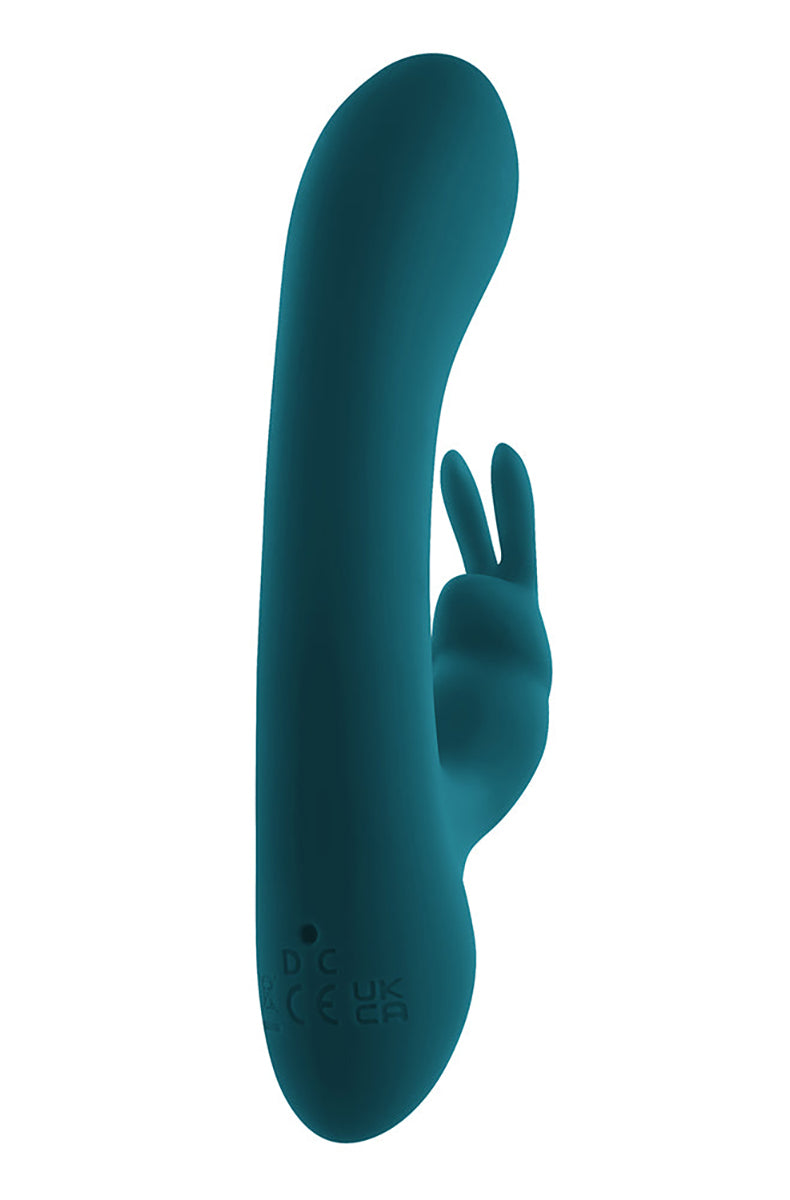 Playboy Lil Rabbit Vibrator front view showing compact size and bunny ears.