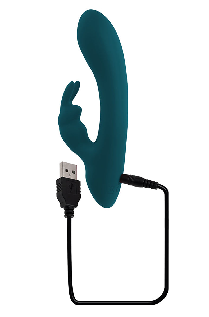 Playboy Lil Rabbit Vibrator showing the USB rechargeable charging contact.