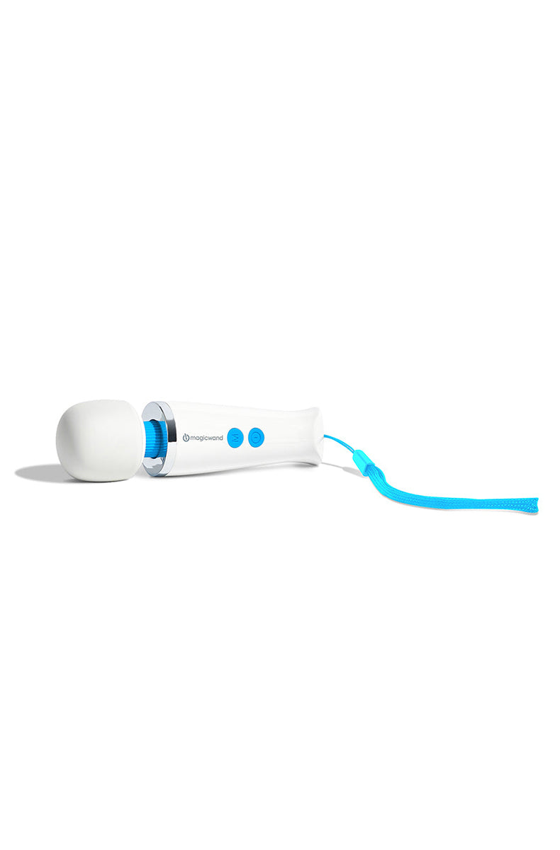 Magic Wand Micro side view showing the slim travel-size body and head proportions.