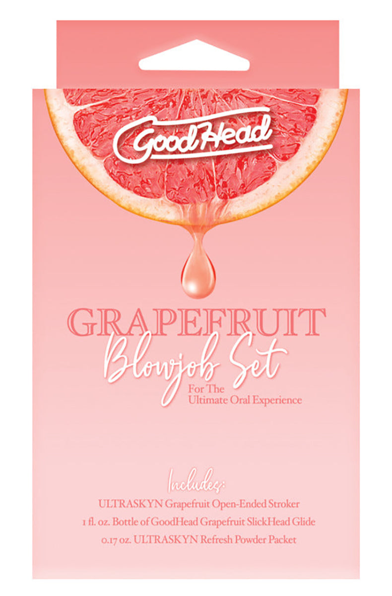 Additional view of goodhead grapefruit blowjob set, product photo on white background.