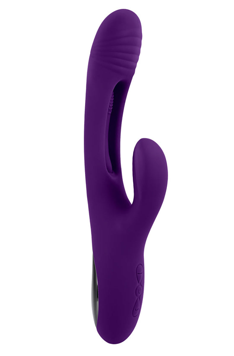 Alternate view of the playboy the thrill flapper rabbit vibrator.
