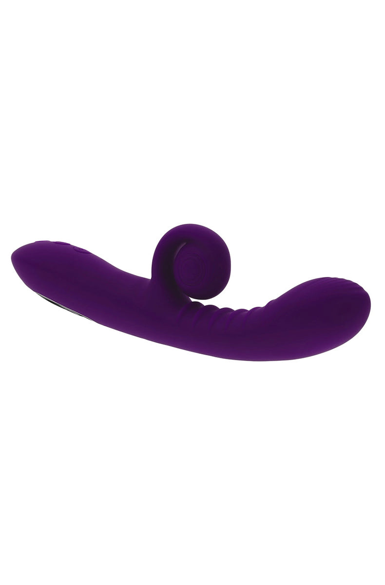 Additional view of playboy snail rabbit vibrator, product photo on white background.