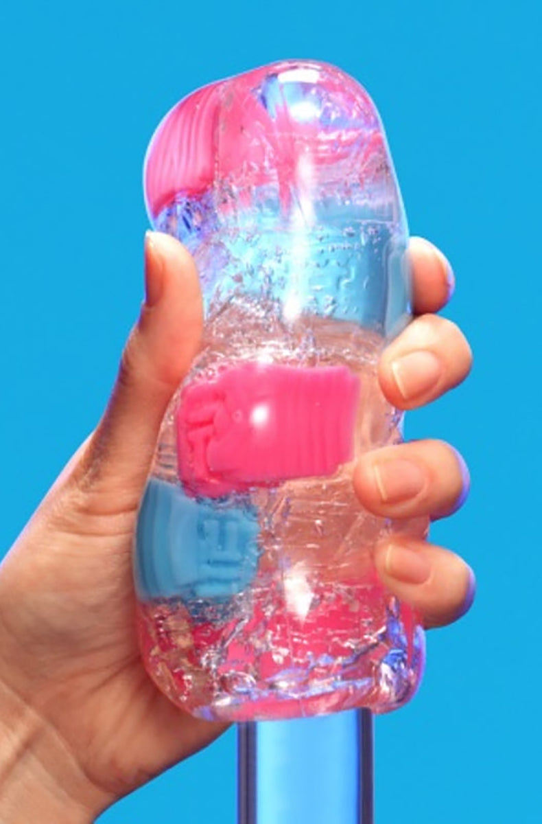 Additional view of tenga bobble crazy cubes masturbator sleeve, product photo on white background.
