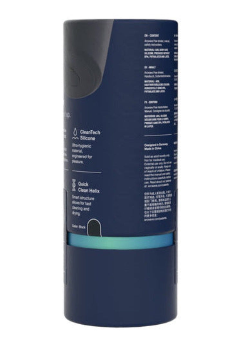 Back of the Arcwave Pow packaging with material and product information