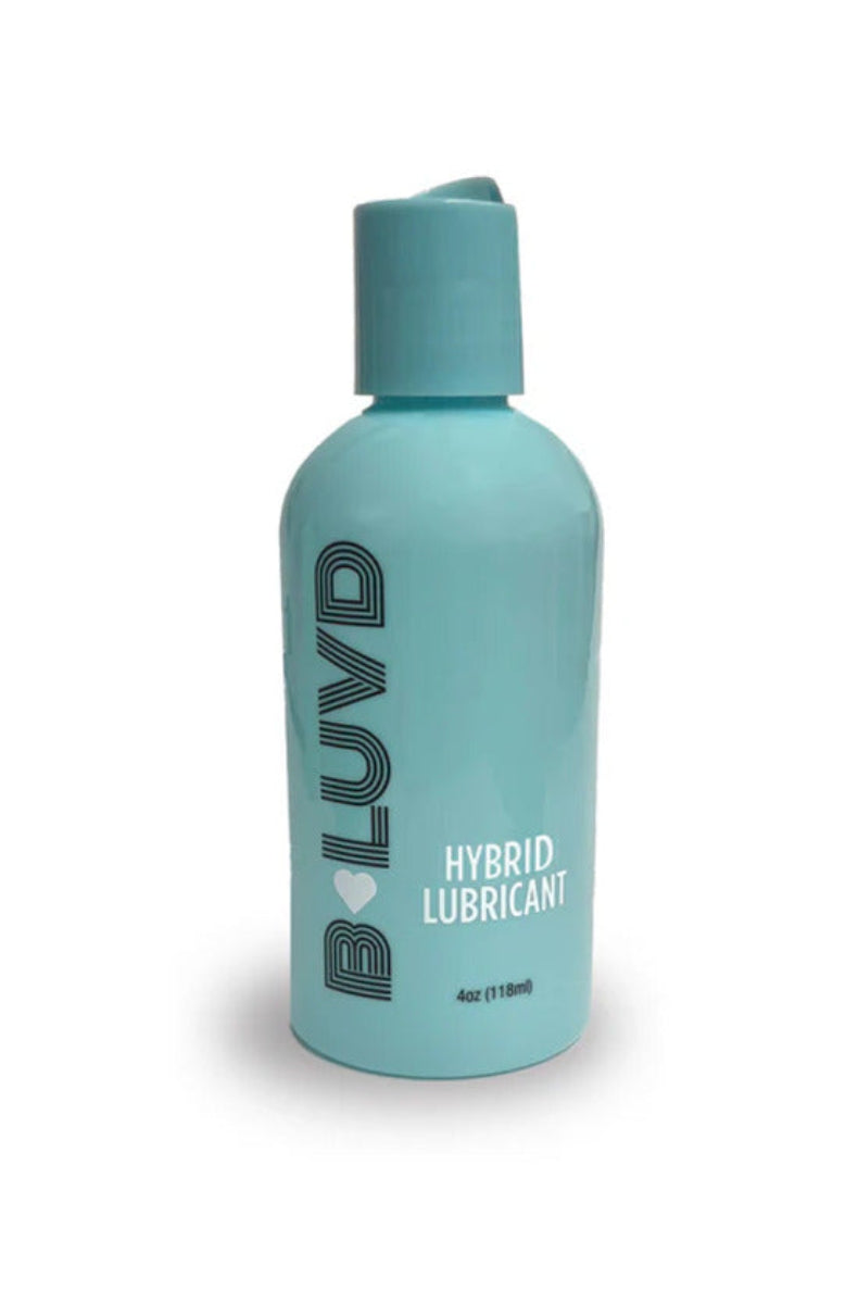 B-Luvd Hybrid Lubricant teal 4 oz bottle