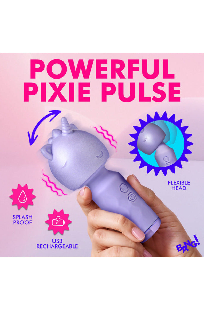 Bang! Unicorn wand held in hand, splashproof and USB rechargeable
