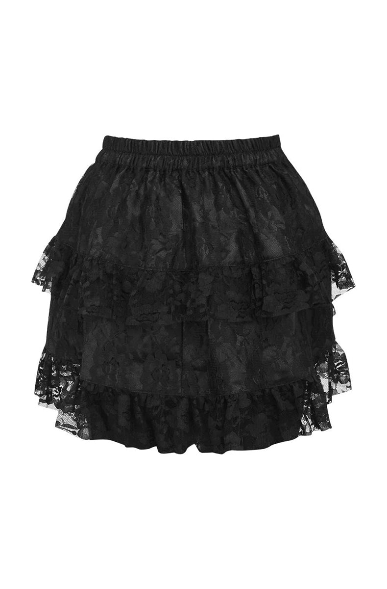 Black bustle skirt festival cosplay occasion wear