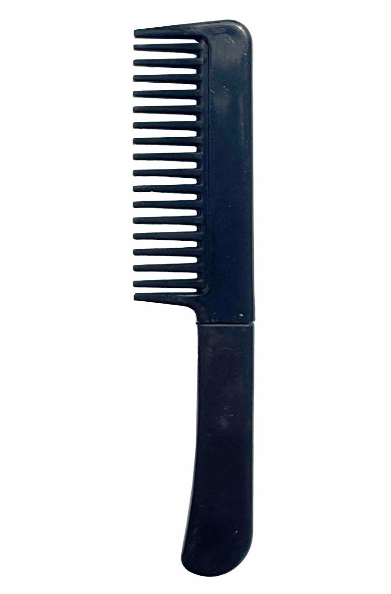 Black hidden knife comb unique gift idea present 