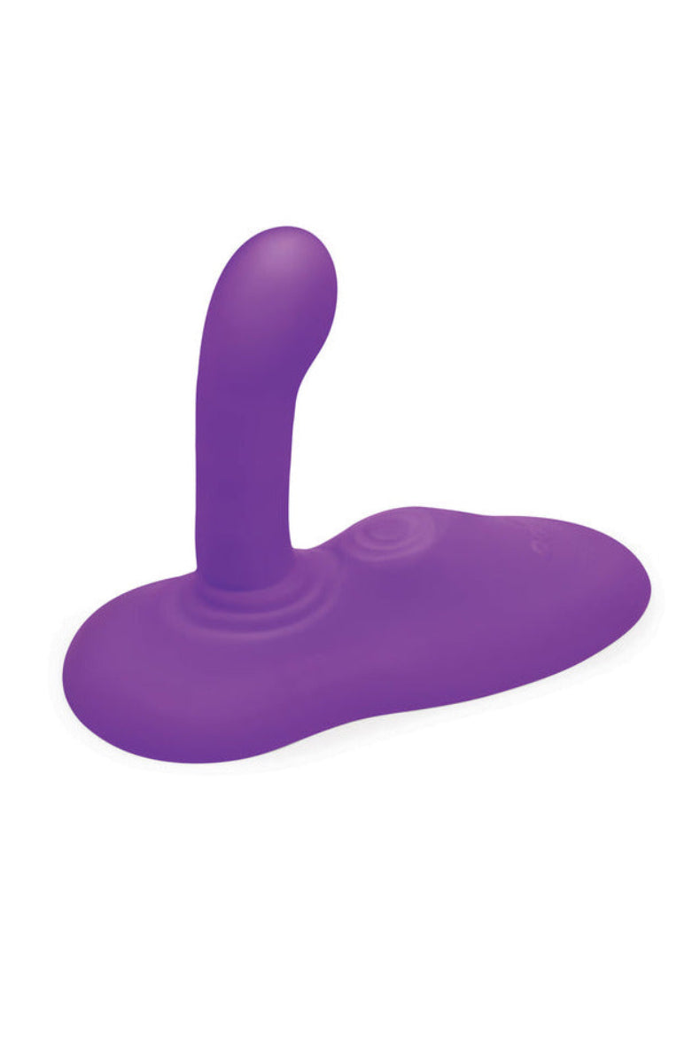 The Cowgirl Rodeo Rider ride-on sex machine with a purple silicone saddle and curved thrusting shaft
