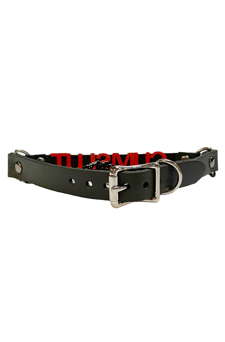 cum slut bondage collar