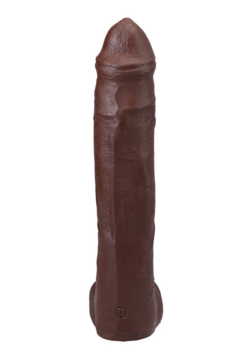 Anton Harden ULTRASKYN realistic dildo in chocolate, back view