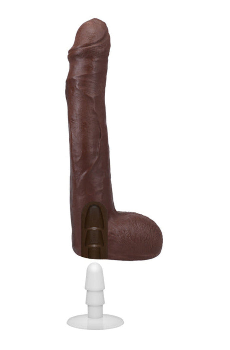 Anton Harden dildo with removable Vac-U-Lock suction cup plug