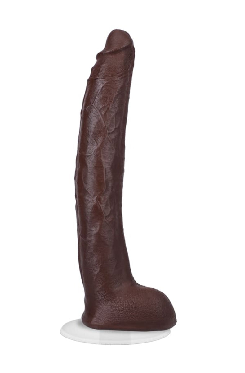 Damion Dayski ULTRASKYN realistic dildo in chocolate with suction cup base
