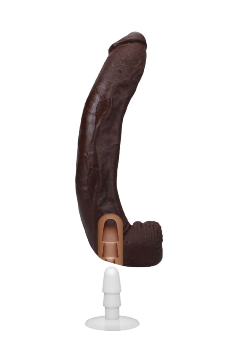 Dredd dildo with removable Vac-U-Lock suction cup plug