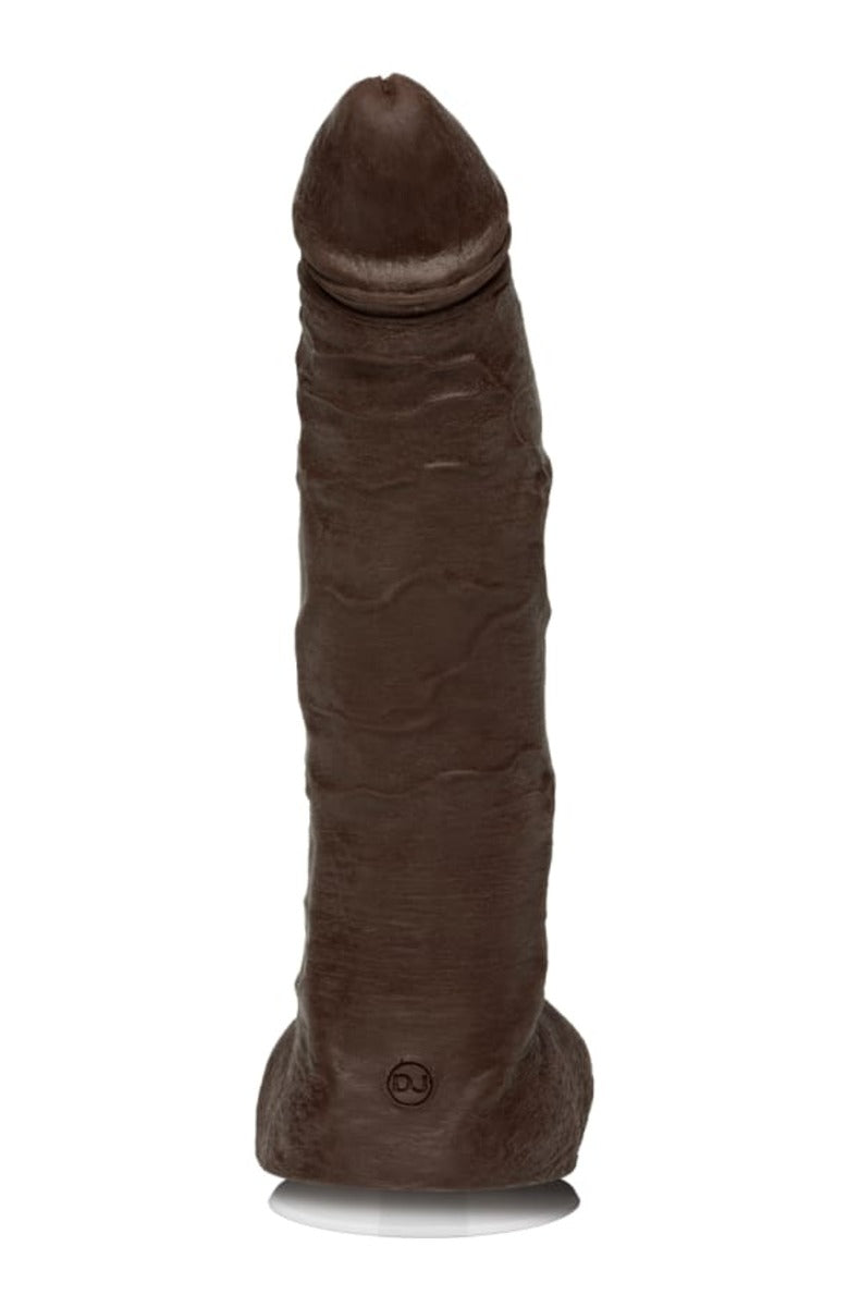 Jason Luv ULTRASKYN realistic dildo in chocolate, back view
