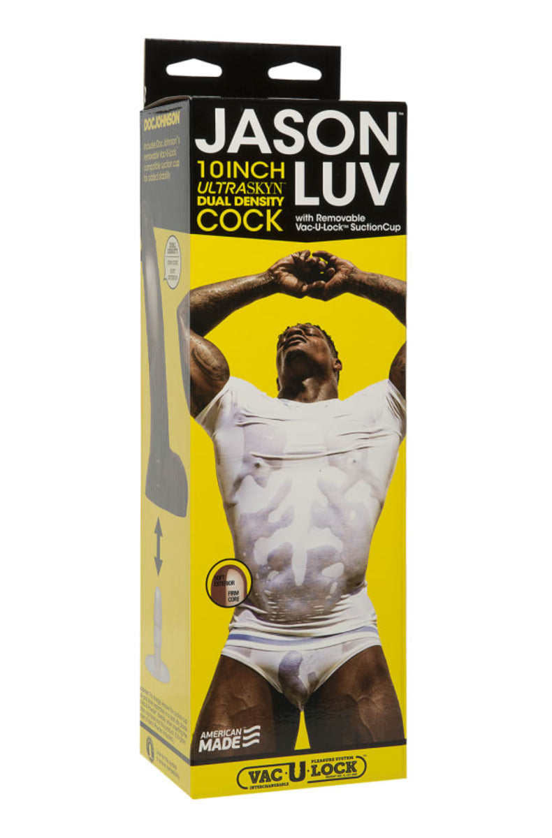 Doc Johnson Signature Cocks Jason Luv 10 inch dildo retail package