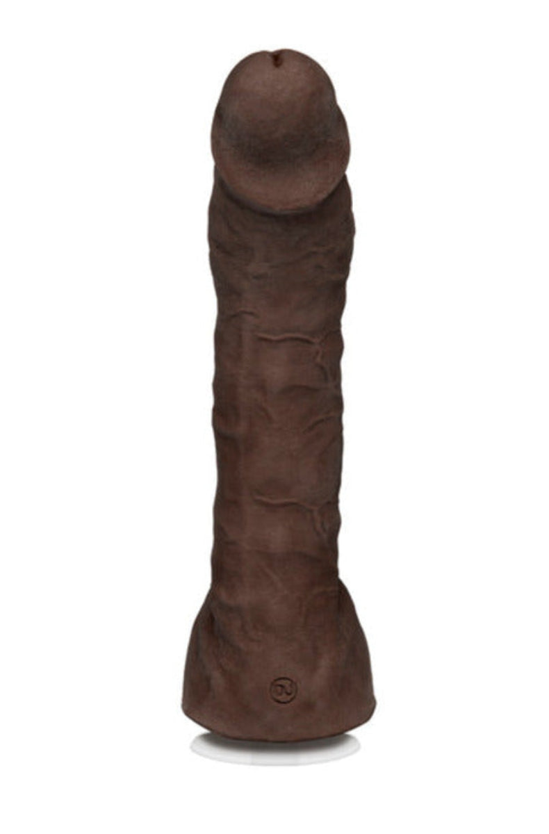 Prince Yahshua ULTRASKYN realistic dildo in chocolate, front view